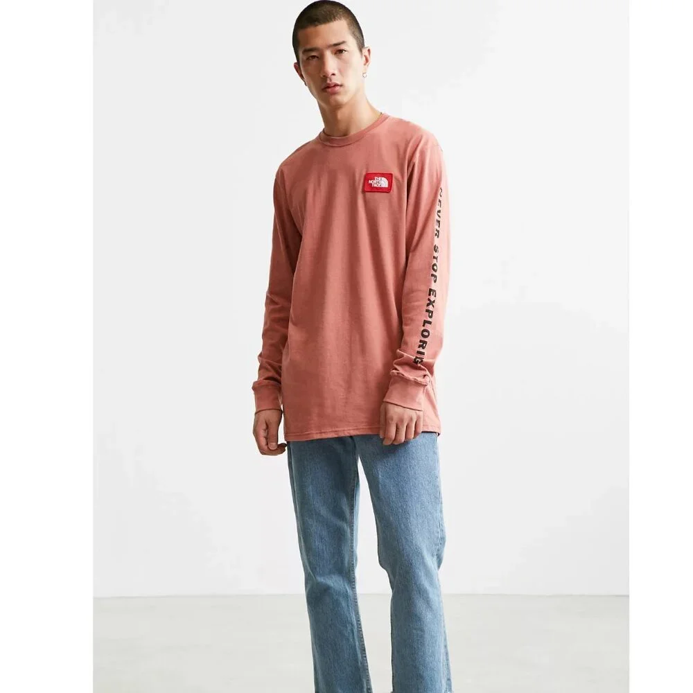 The North Face Patch Long Sleeve Tee Urban Outfitter Exclusive Size M Mens